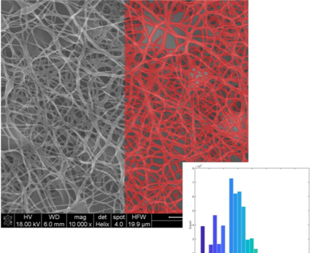 Analyse porosité nanofibre