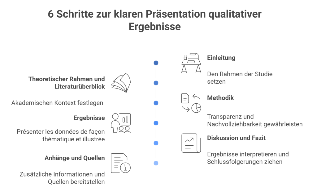 Die 6 Schritte zur Darstellung klarer qualitativer Ergebnisse