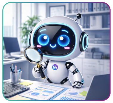 Effi avec une loupe - Conseil IA